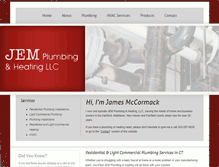 Tablet Screenshot of jemplumbingandheatingct.com